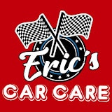 Eric's Car Care logo displaying a sleek car silhouette with the company name in a modern typeface.