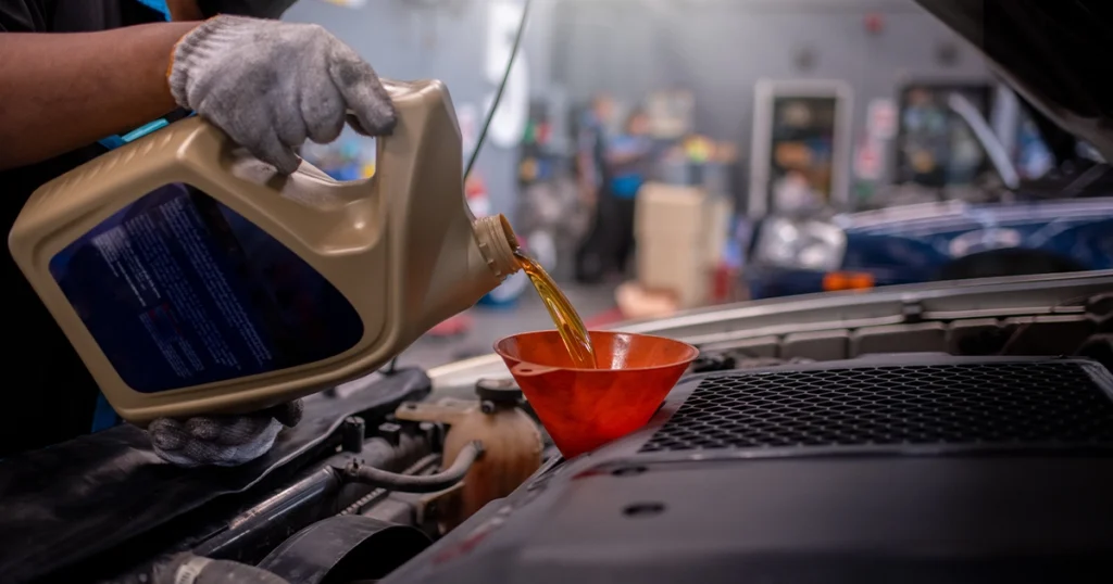 Synthetic oil change frequency engine protection